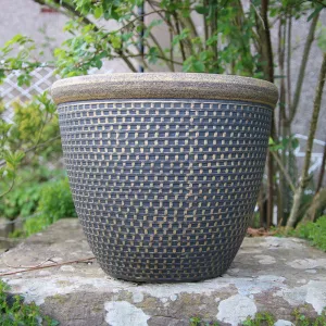 25cm Cromarty Antique Gold Plant Pot