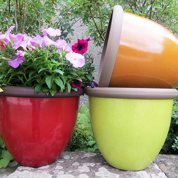 40cm Belair Planter Apple Green Plant Pot