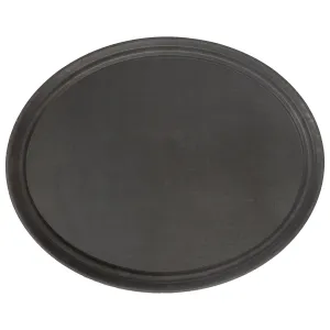 68cm Black Oval Non-Slip Serving Tray - By Argon Tableware