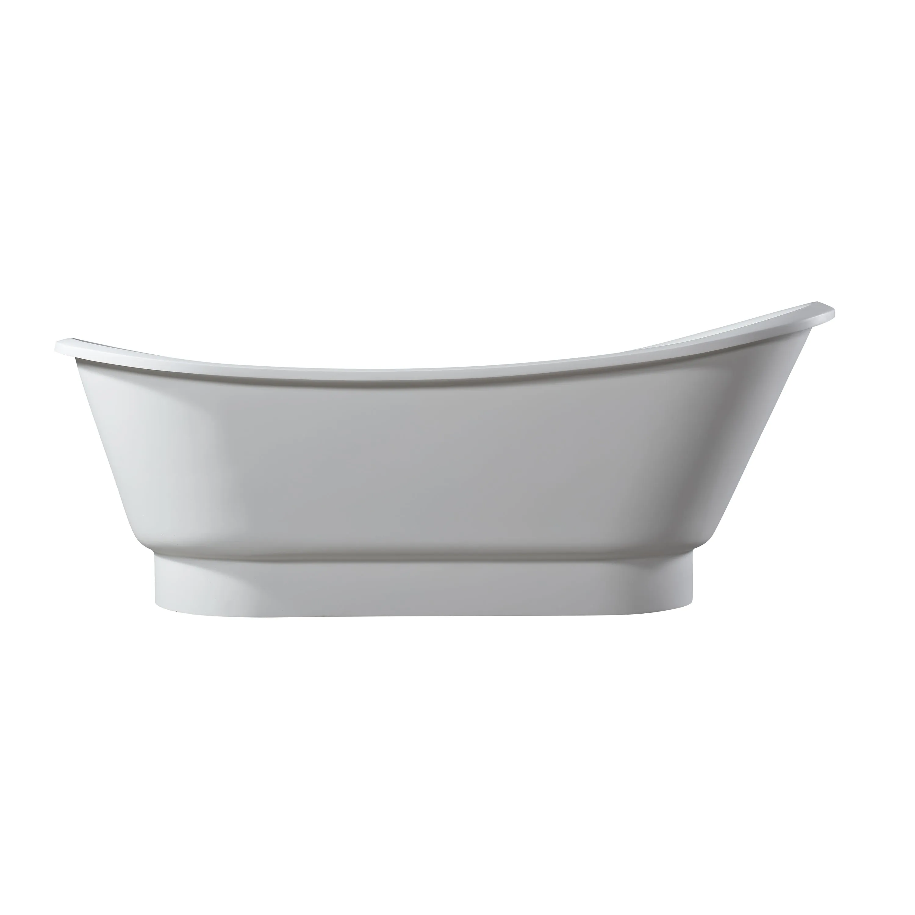 Becki 67" Freestanding Double Slipper Resin Tub