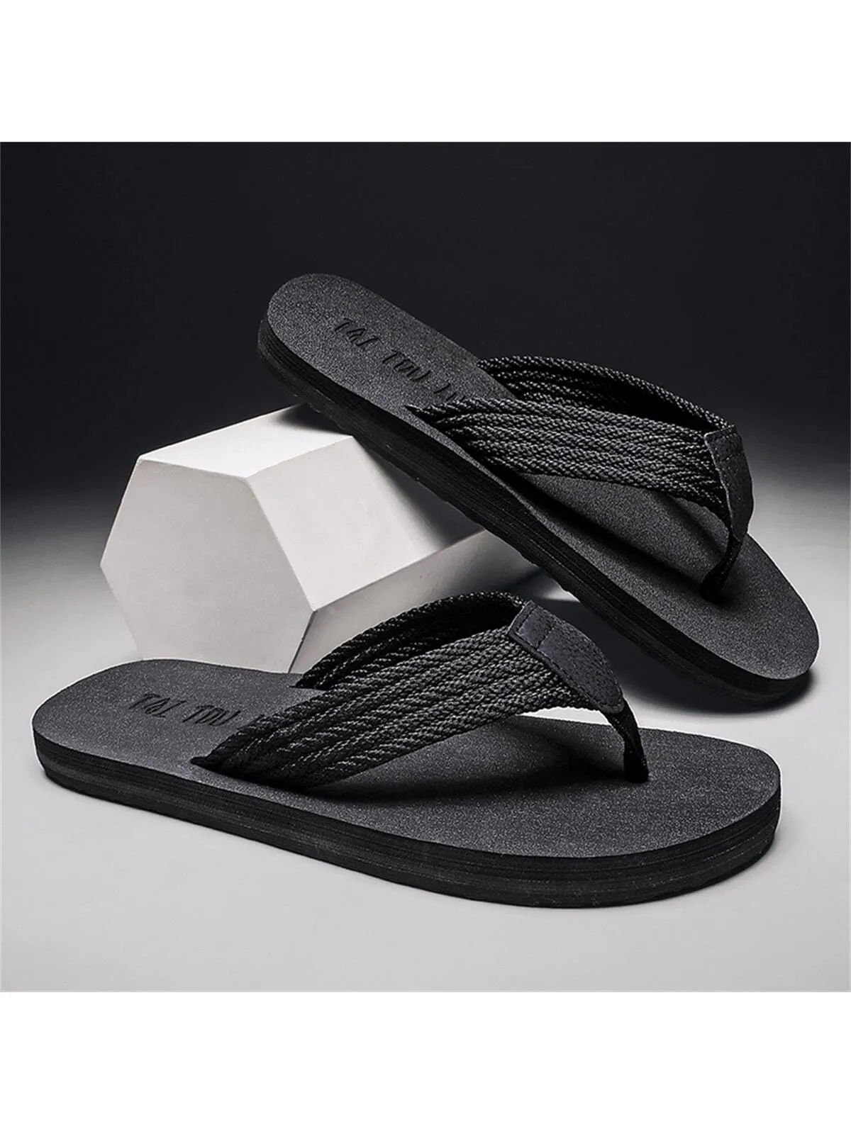 Extra Large Size Men's Slip-on Slides For Home, Daily & Beach Wear