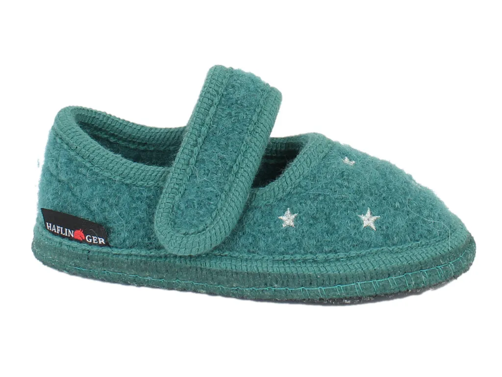 Haflinger Children's slippers Starlight Green