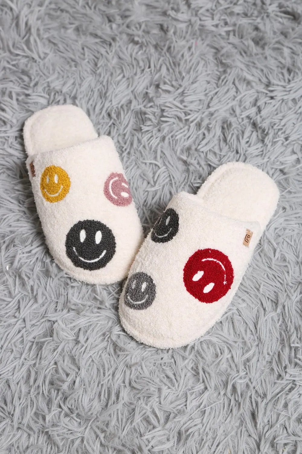 JCL6105 Super Lux Multi Color Happy Face Slippers