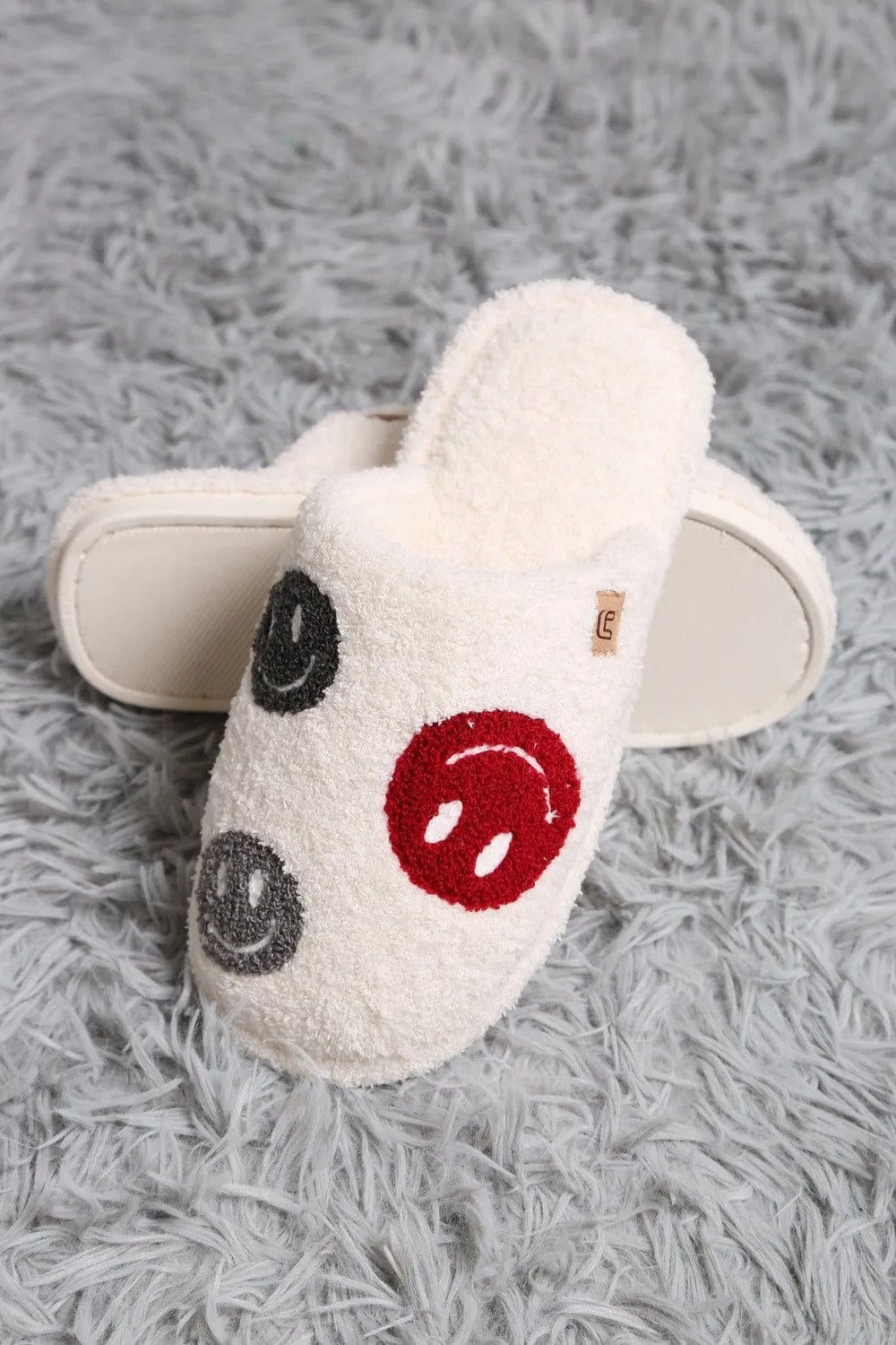 JCL6105 Super Lux Multi Color Happy Face Slippers