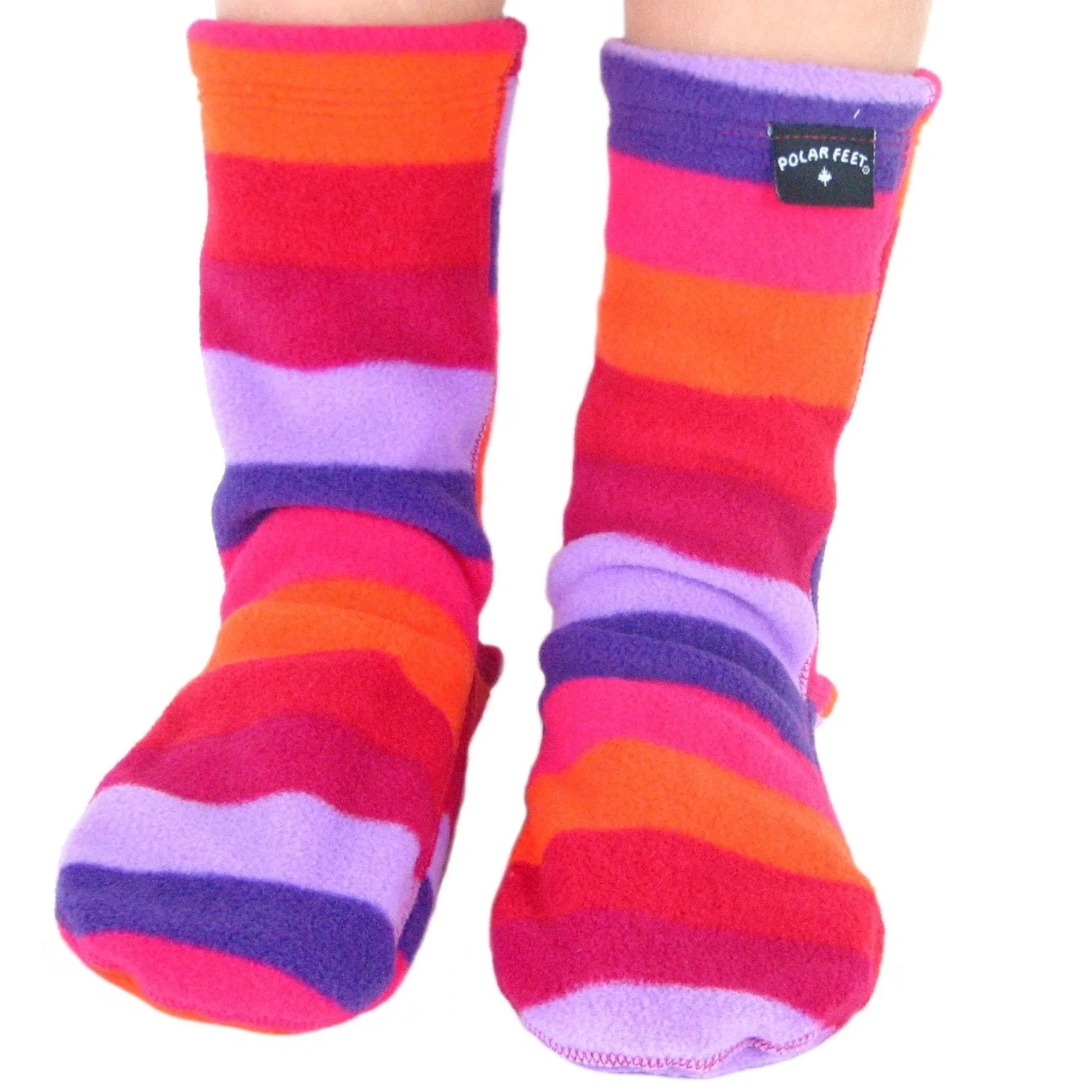 Kids' Nonskid Fleece Socks - Jelly Bean