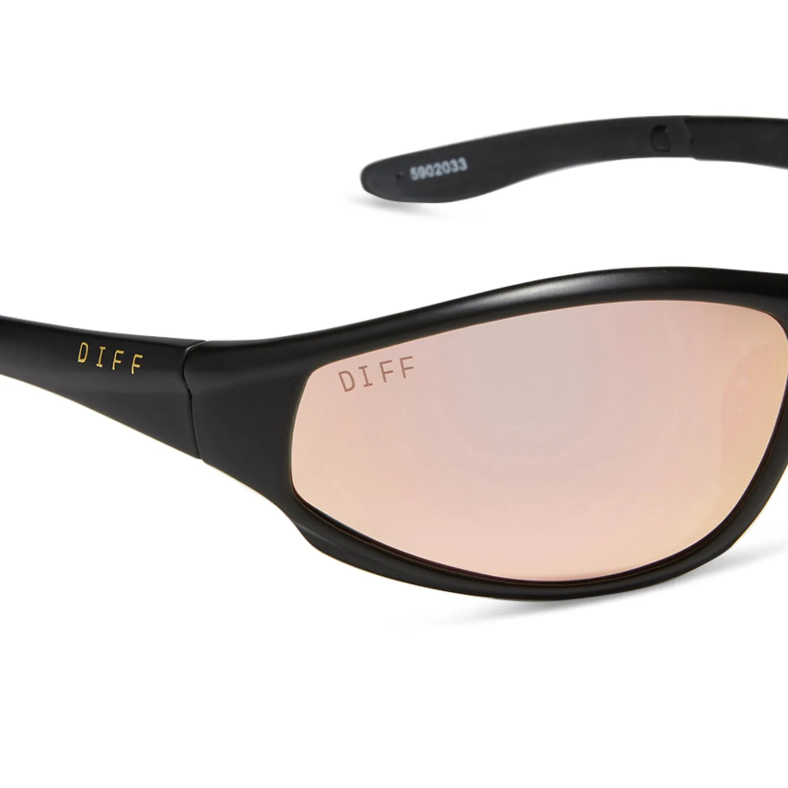 LIGHTNING - MATTE BLACK   PEACH MIRROR   POLARIZED SUNGLASSES