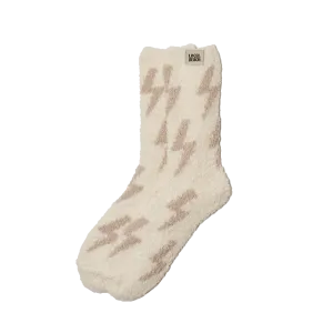 Local Beach Lightning Bolt Cozy Socks - SAND