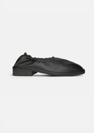 Lune slipper | Black Goat Leather