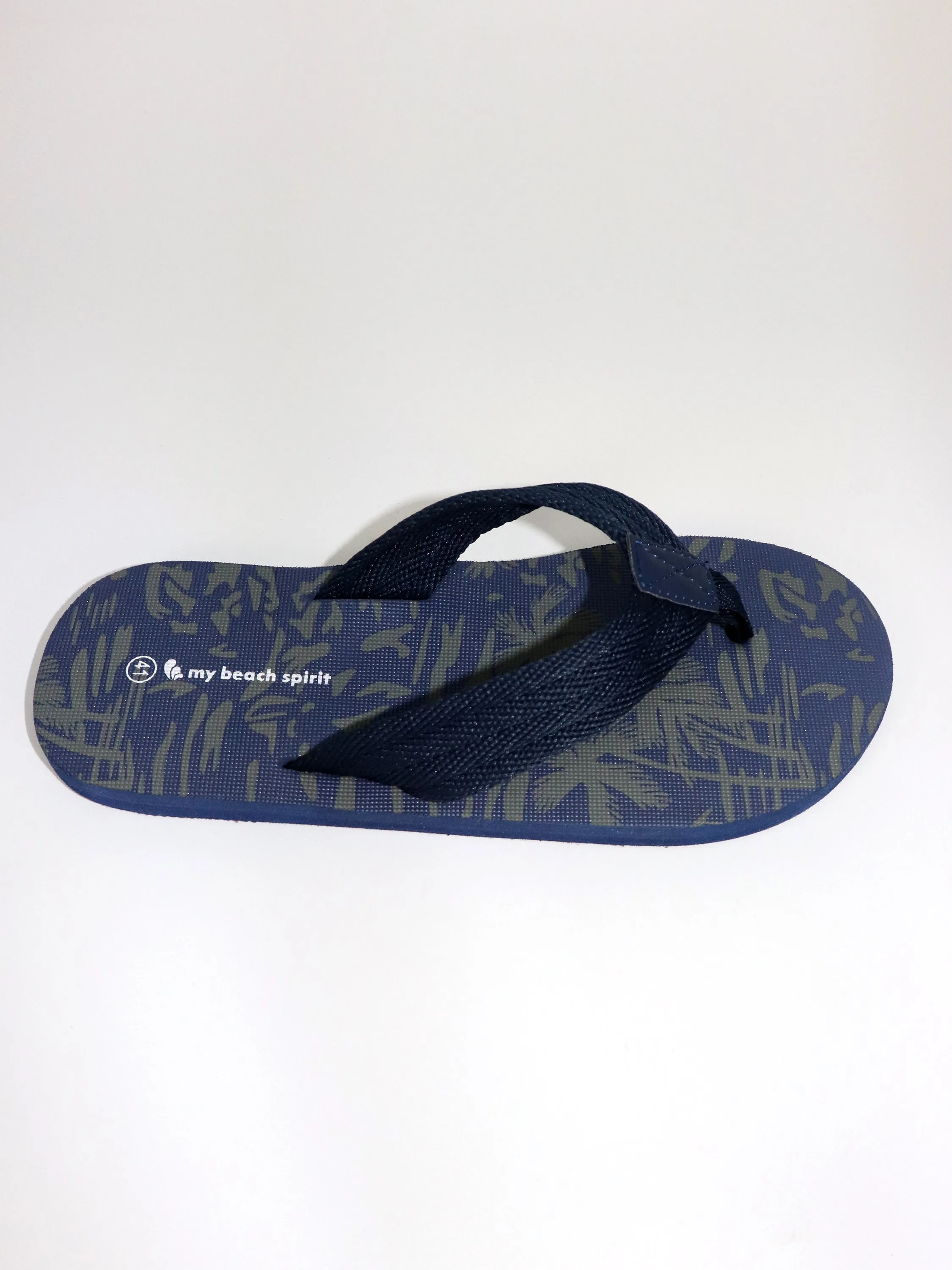 Men island Palm trees eva textile beach slipper