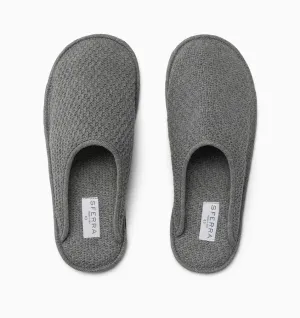 Orsino Grey Men's Slip On Slippers by Sferra