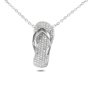 Pavé Beach Slipper Pendant