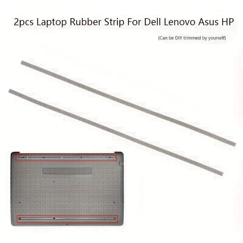 Secure Your Laptop with 2pcs Non-Slip Rubber Strip Bottom Case Foot Pads