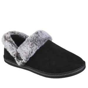 Skechers Cozy Campfire Fresh Toast Black Womens Vegan Slipper