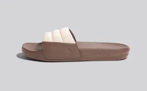 Squooshy Slides for Men : Ivory-Brown