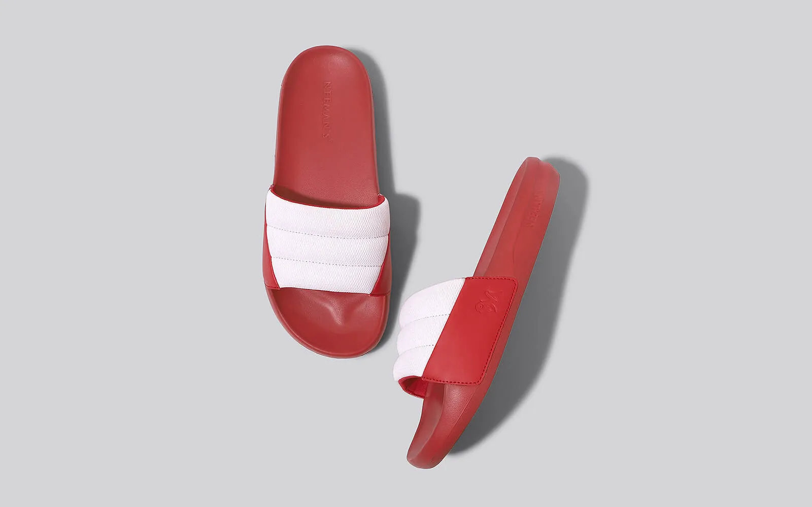 Squooshy Slides for Men : Red-White