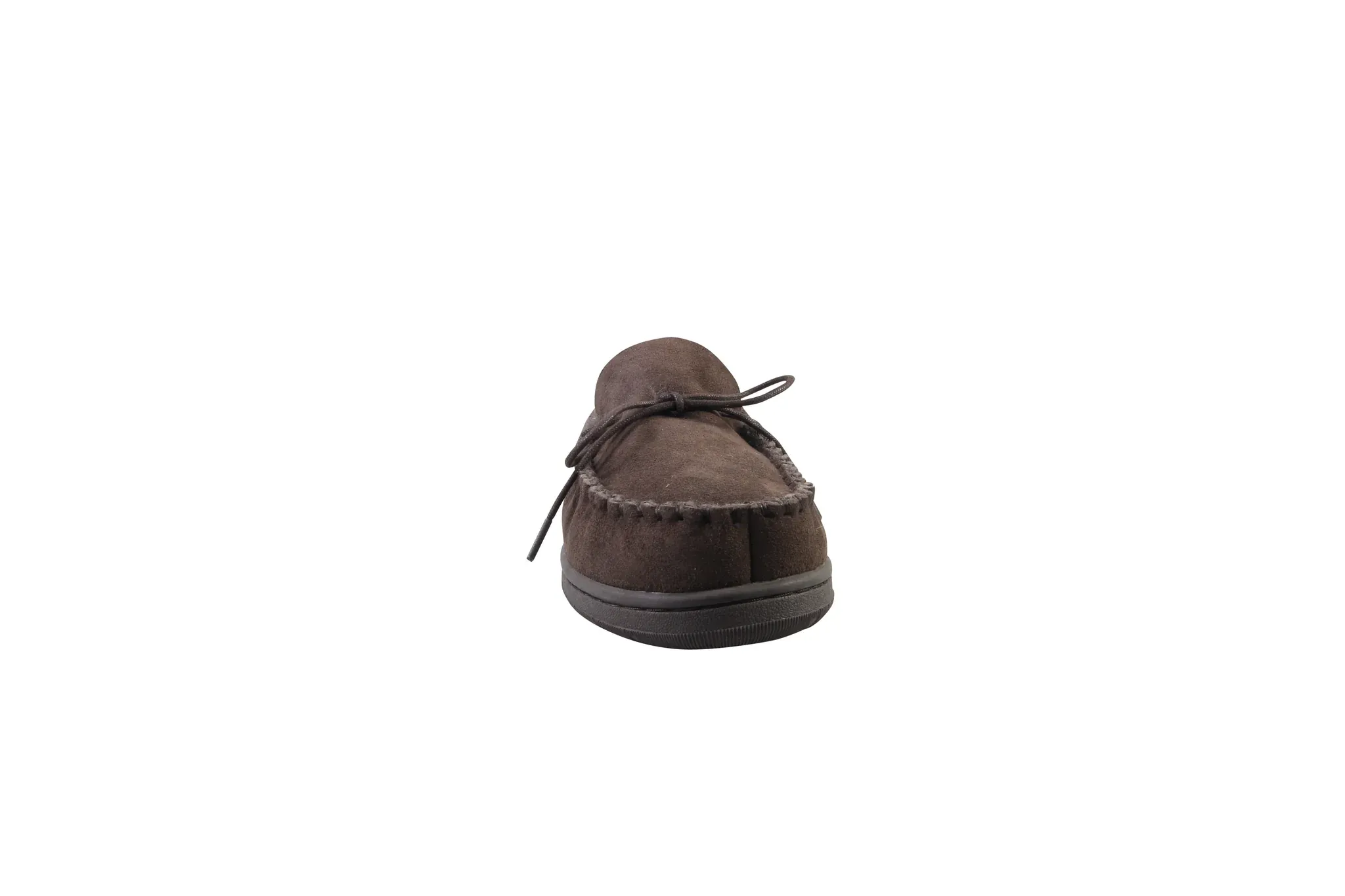 SUPERLAMB MENS MOCCASIN DELUXE  SHEEPSKIN SLIPPER CHOCOLATE