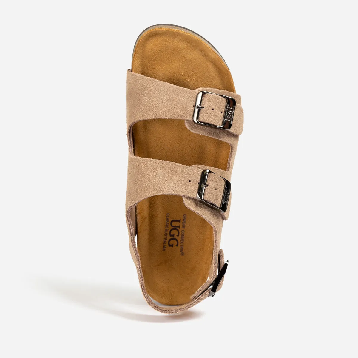 Ugg Aussie Victoria Suede Leather Unisex Slipper (Buckle Straps)