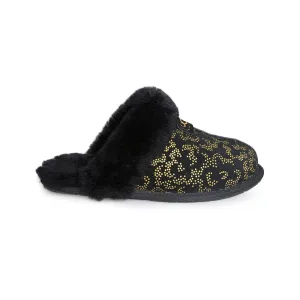 UGG Scuffette II Metallic Conifer Black Slippers - Women's