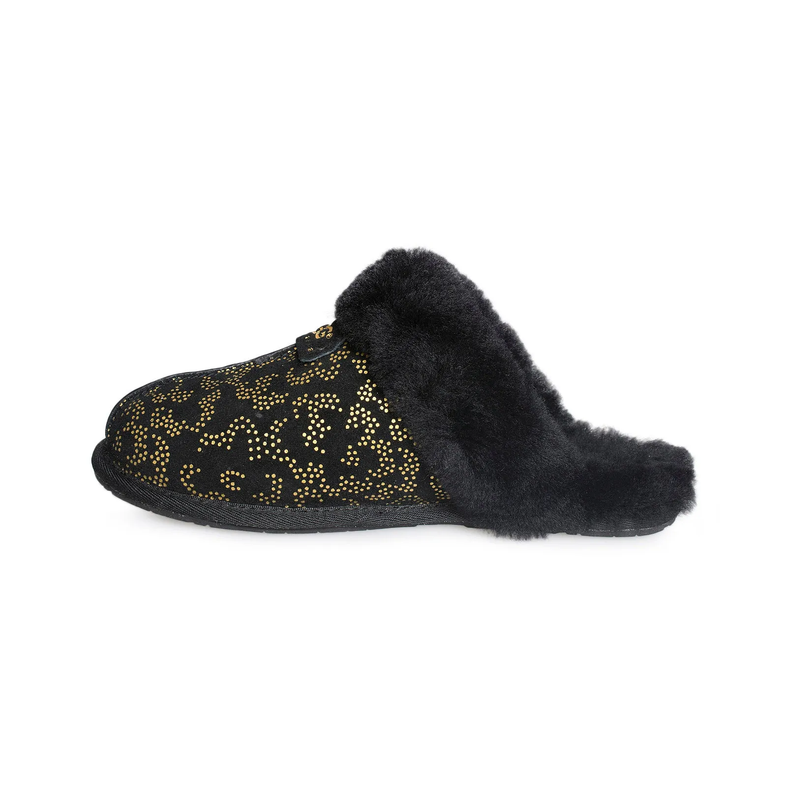 UGG Scuffette II Metallic Conifer Black Slippers - Women's