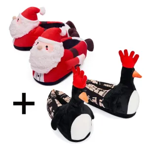 Villainous Festive Bundle: Santa & Feathers McGraw Slippers