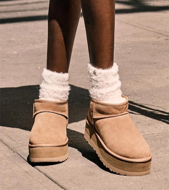 WOMEN'S UGG CLASSIC ULTRA MINI PLATFORM | CHESTNUT