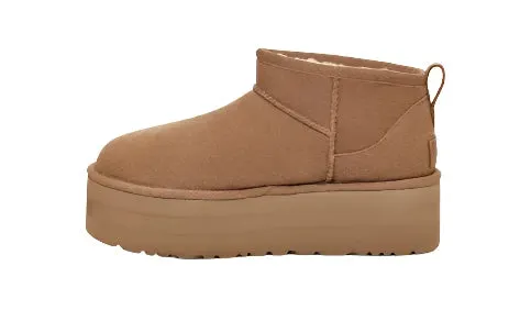 WOMEN'S UGG CLASSIC ULTRA MINI PLATFORM | CHESTNUT